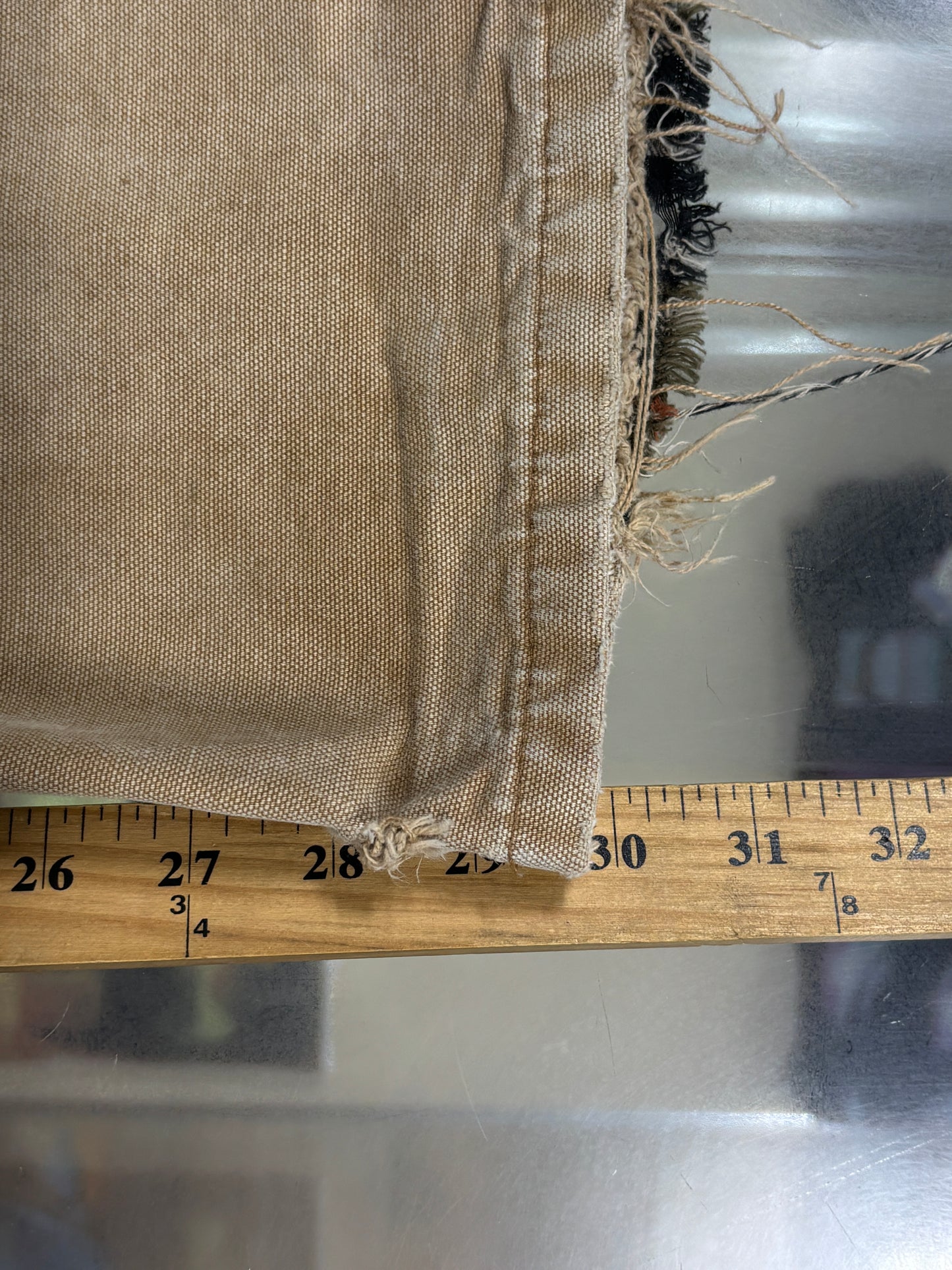 Carhartt Flannel Lined Brown Carpenter Pants Size 30x30