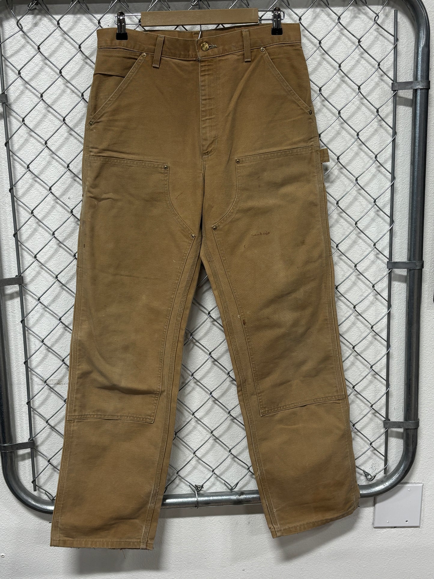 Vintage Carhartt Brown Double Knee Carpenter Pants Size 32x32
