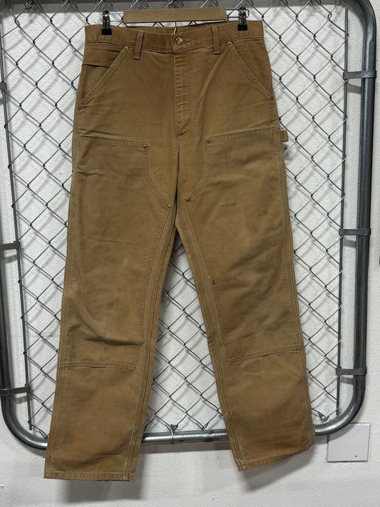 Vintage Carhartt Brown Double Knee Carpenter Pants Size 32x32