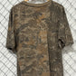 Vintage 90's Real Tree Woodland Camo Single Stitch Pocket Tee Size XL