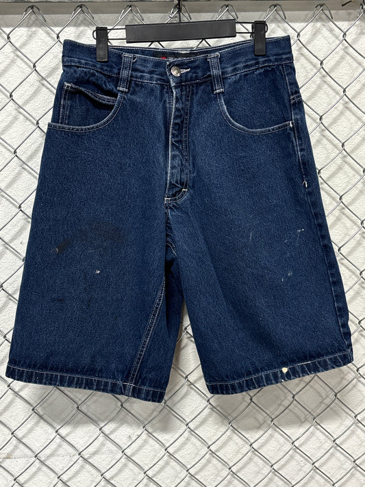 Y2K South Pole Dark Blue Baggy Denim Jean Shorts Size 29