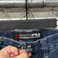 Y2K South Pole Dark Blue Baggy Denim Jean Shorts Size 29