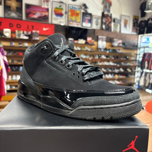 Jordan 3 'Black Cat' Size 10