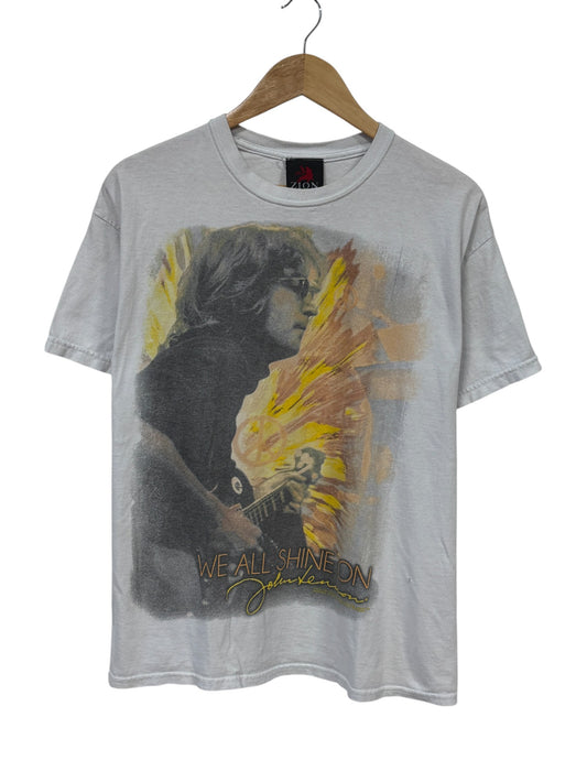 Vintage Y2K John Lennon Shine On Music Graphic Tee Size Large