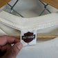 Y2K Harley Davidson Flame Sleeves White Long Sleeve Pocket Shirt Size XL