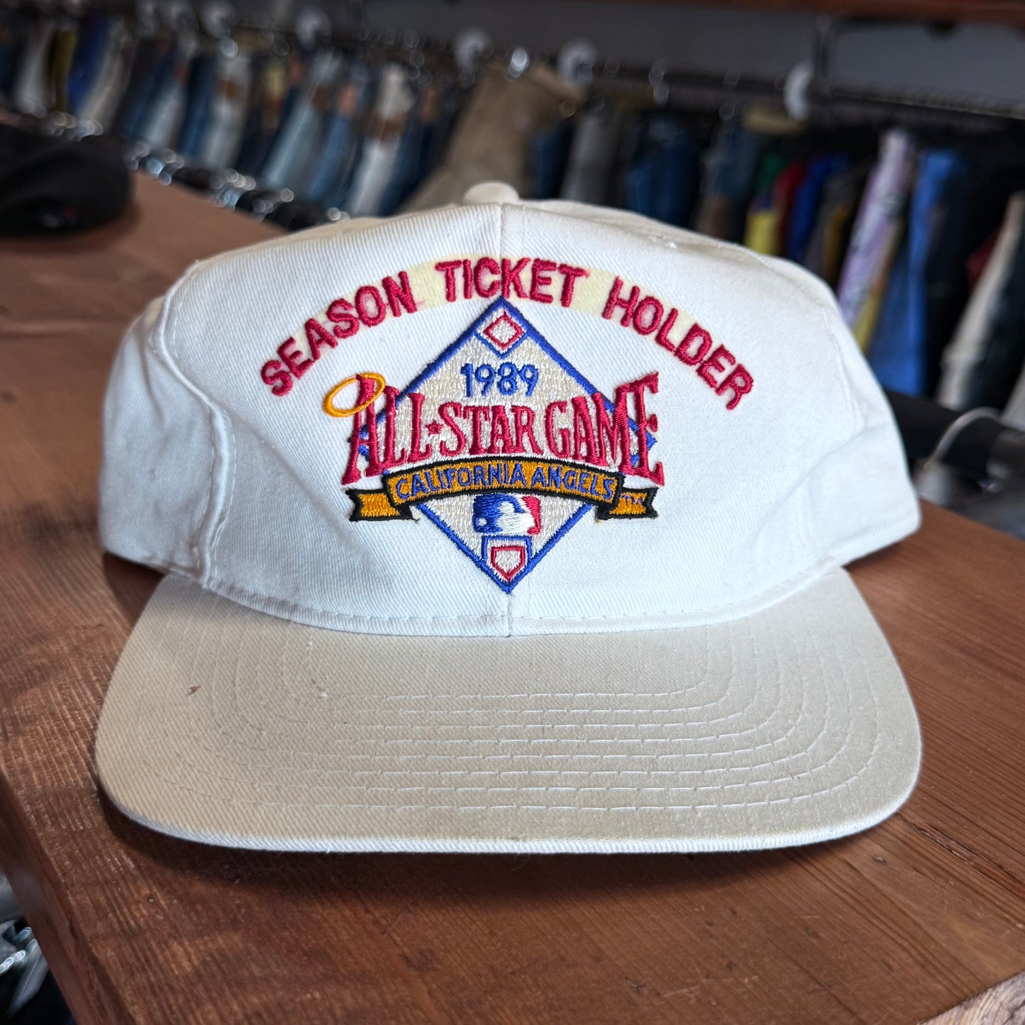 Vintage 1989 California Angels All Star Game Baseball Snapback Hat