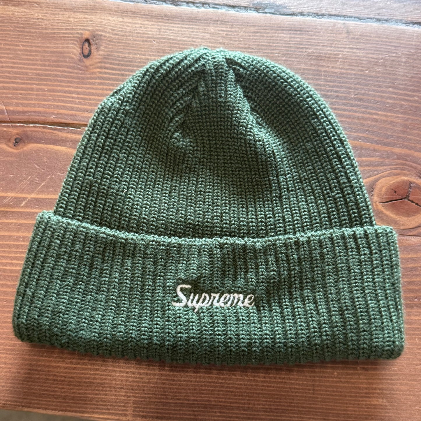 Supreme FW24 Green Loose Gauge Beanie