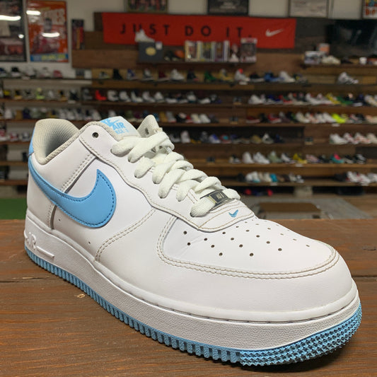 Nike AF1 Low 'White Aquarius Blue' Size 8.5