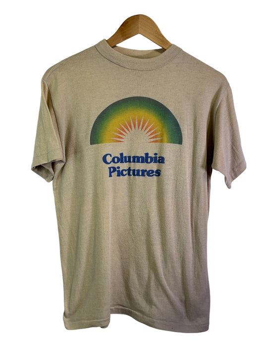 Vintage 80's Columbia Pictures Movie Studio Graphic Tee Size S/M