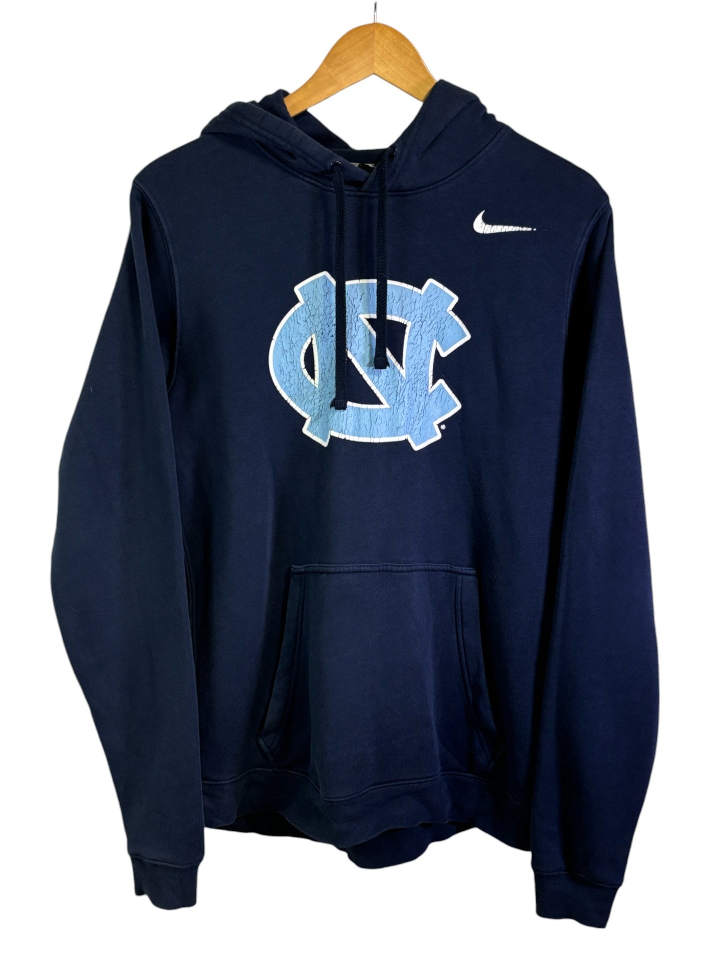 Vintage 00's Nike UNC Tar Heels Navy Blue Hoodie Size Small