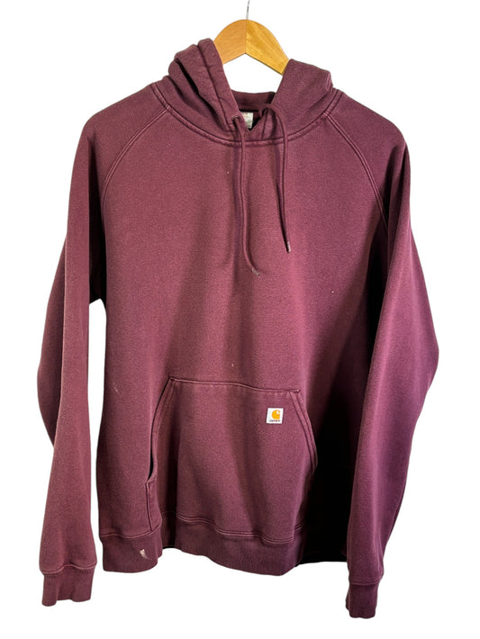 Vintage Carhartt For Women Maroon Pullover Hoodie Size Large