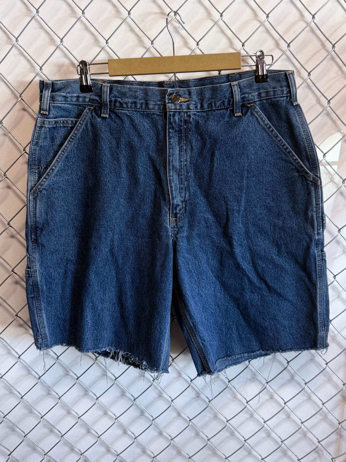 Carhartt Cutoff Denim Carpenter Jean Shorts Size 37