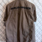 Harley Davidson Brown Mechanic Style Button Up Shirt Size Large