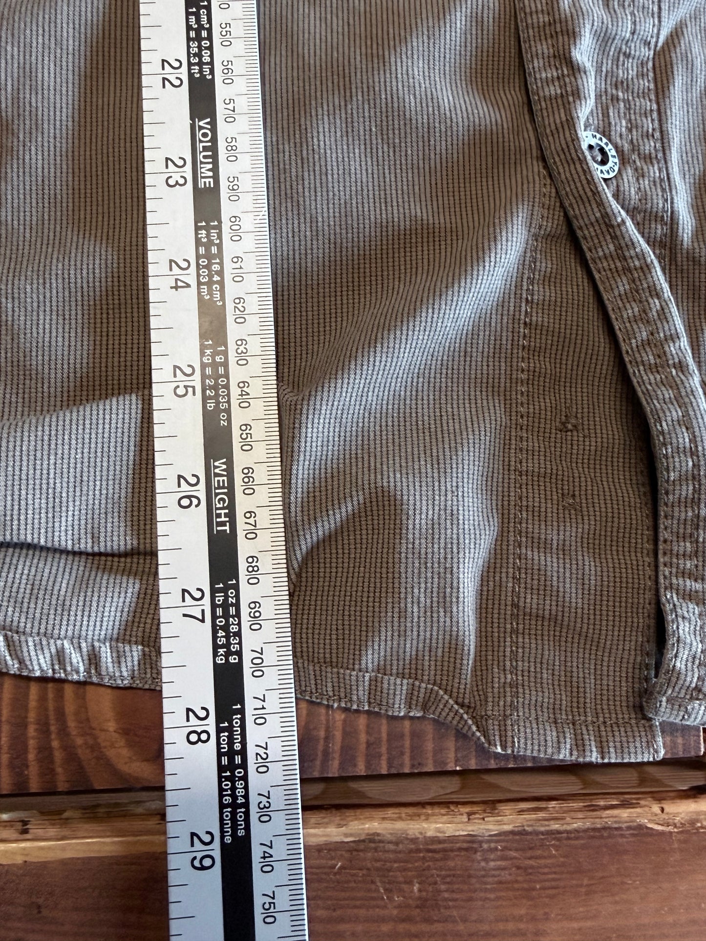 Harley Davidson Brown Mechanic Style Button Up Shirt Size Large