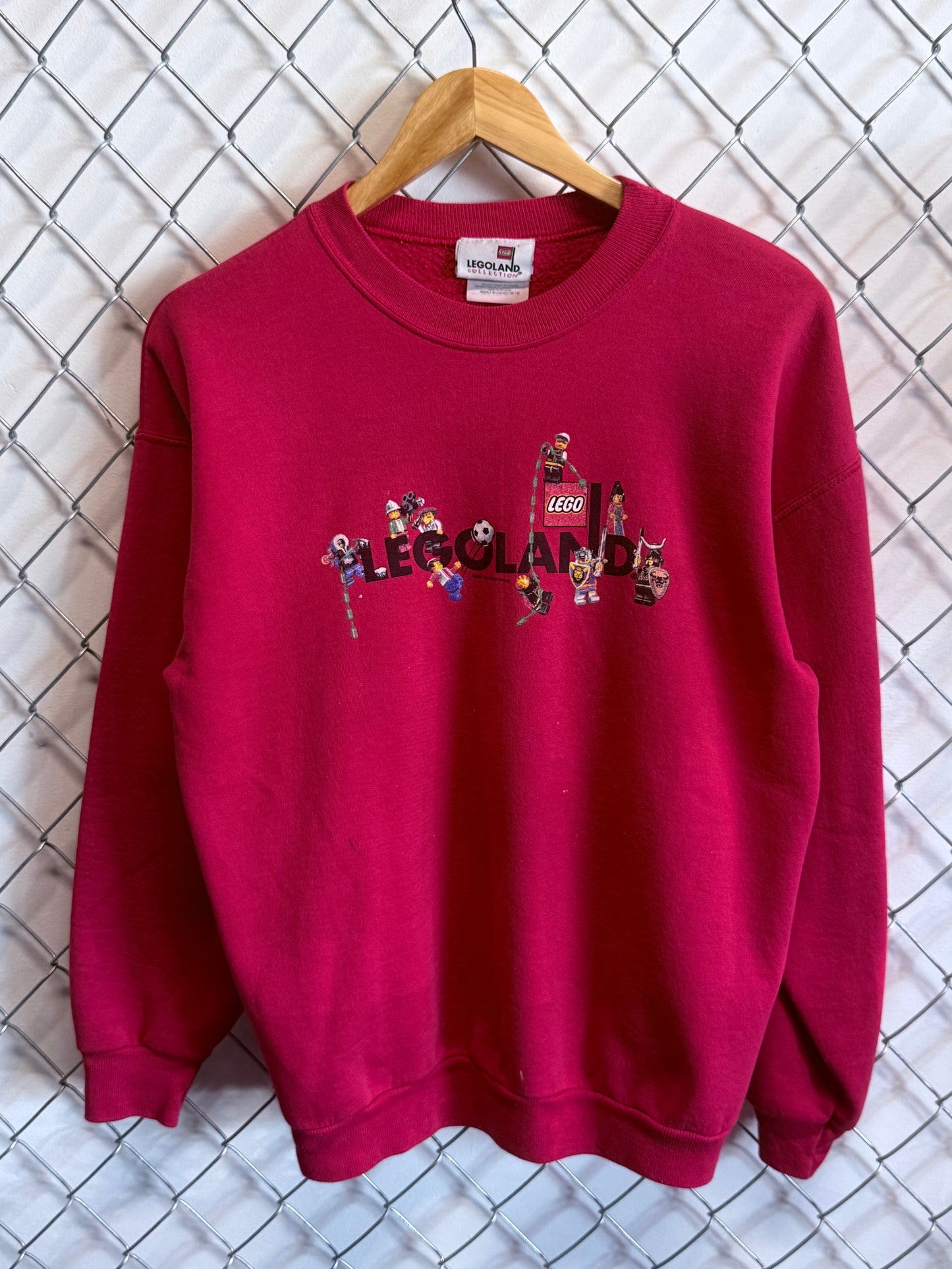 Vintage Legoland Theme Amusement Park Red Sweater Size Medium