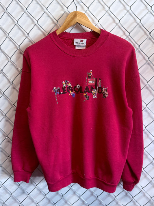 Vintage Legoland Theme Amusement Park Red Sweater Size Medium