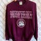 Vintage 90's University of Montana Grizzlies Red Tultex Sweater Size Large