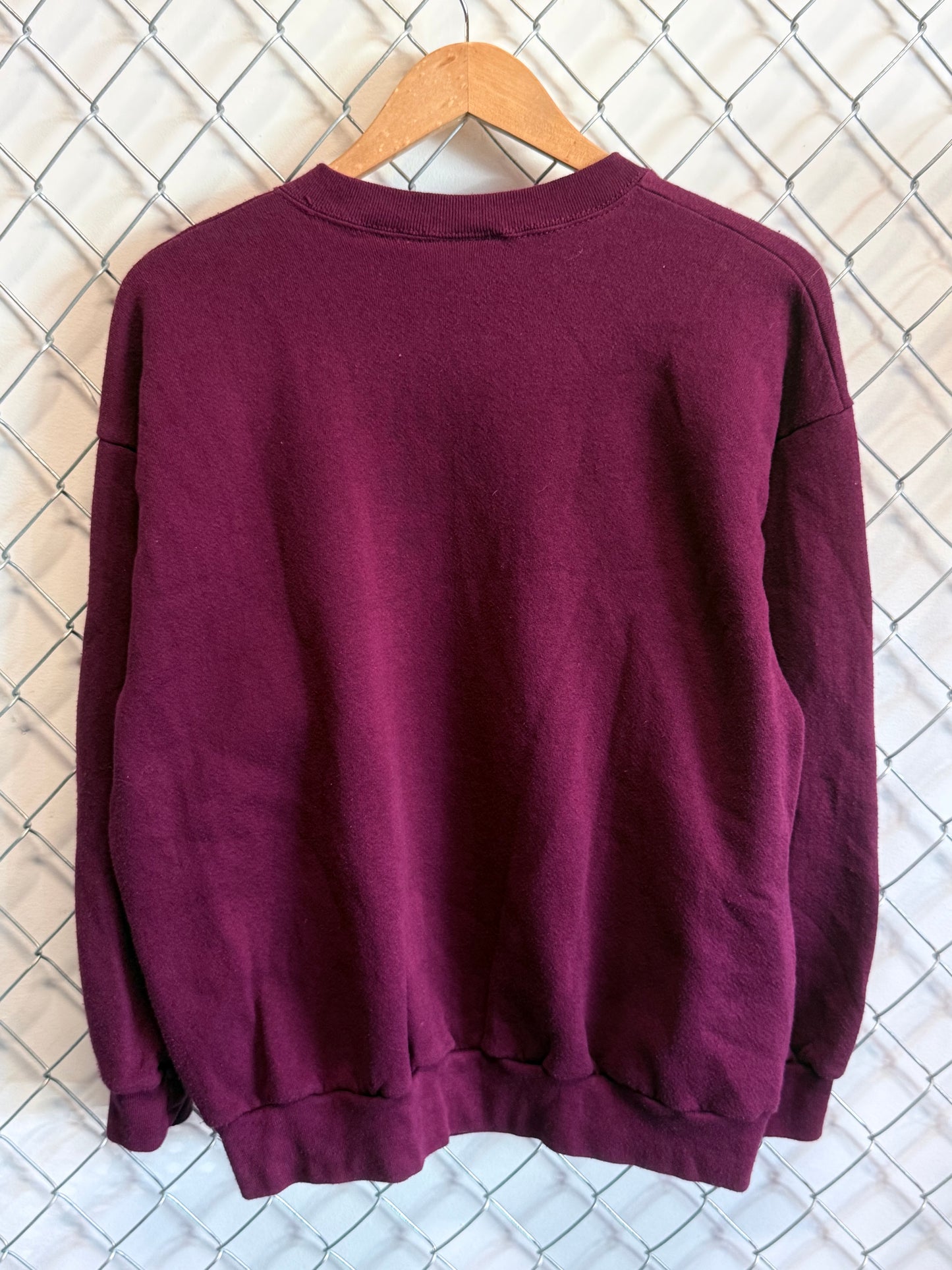Vintage 90's University of Montana Grizzlies Red Tultex Sweater Size Large