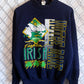 Vintage 90's Notre Dame Fighting Irish Big Print Collegiate Sweater Size Large