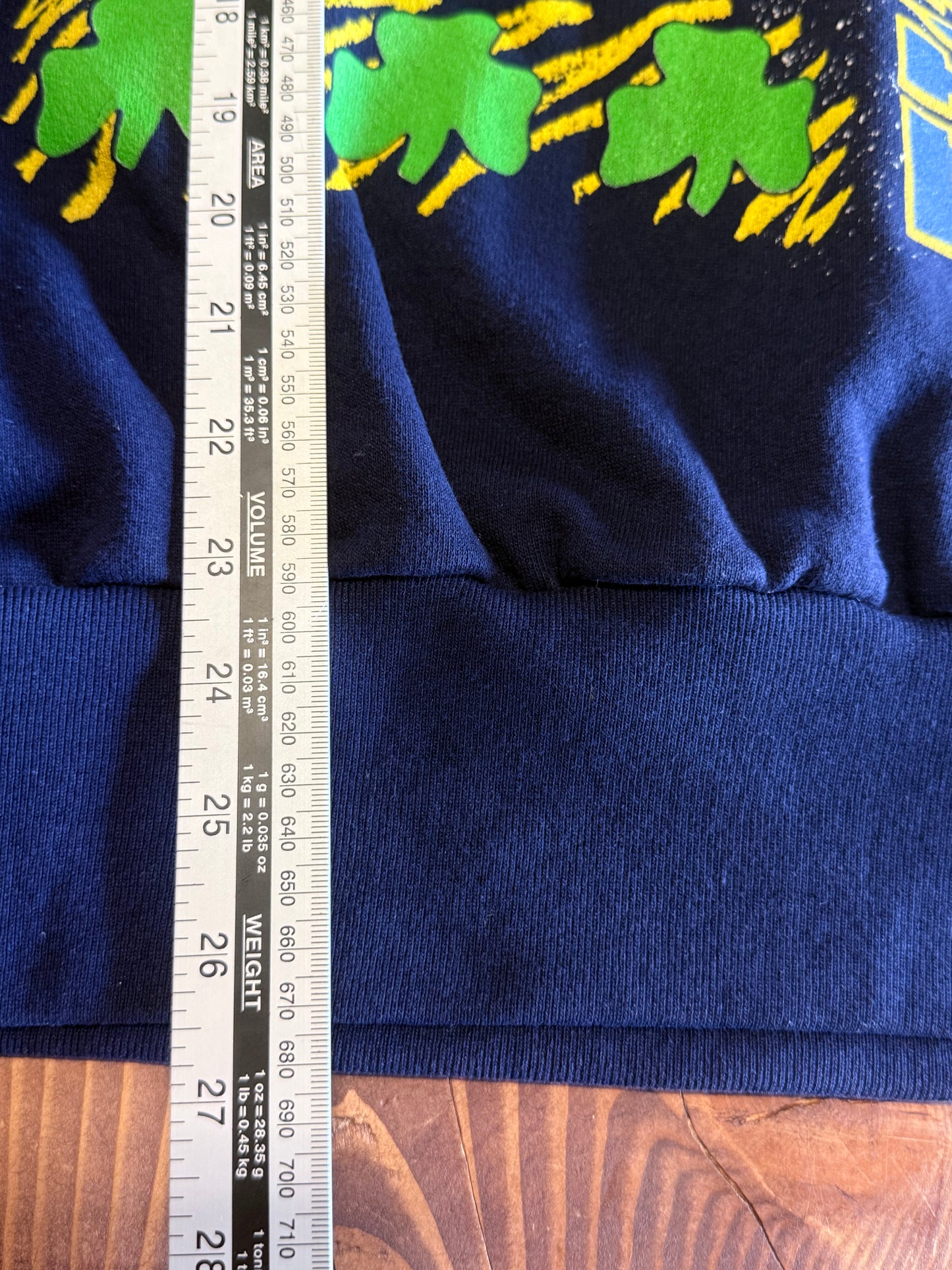 Vintage 90's Notre Dame Fighting Irish Big Print Collegiate Sweater Size Large