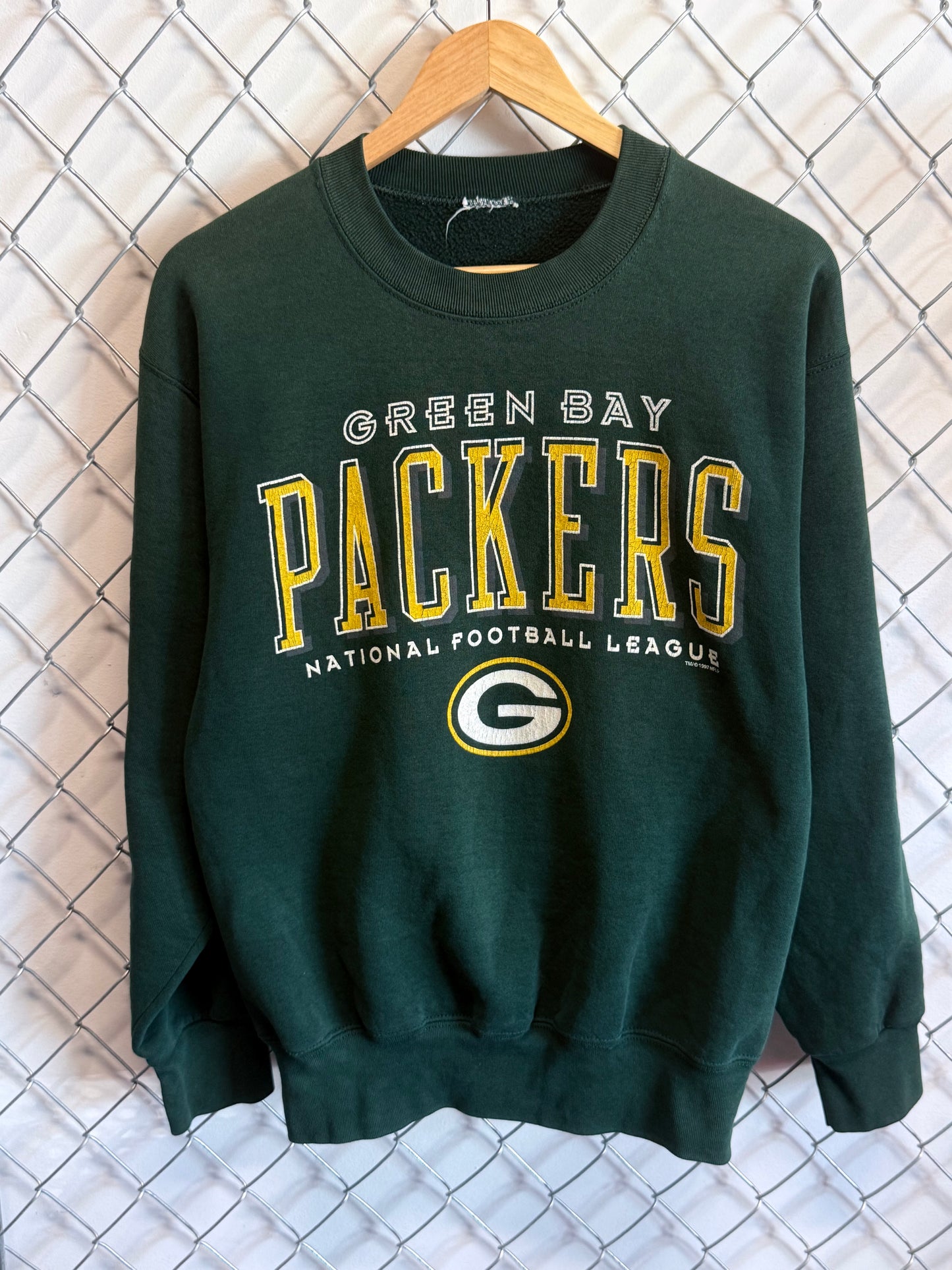 Vintage 1997 Green Bay Packers NFL Logo Sweater Size Large