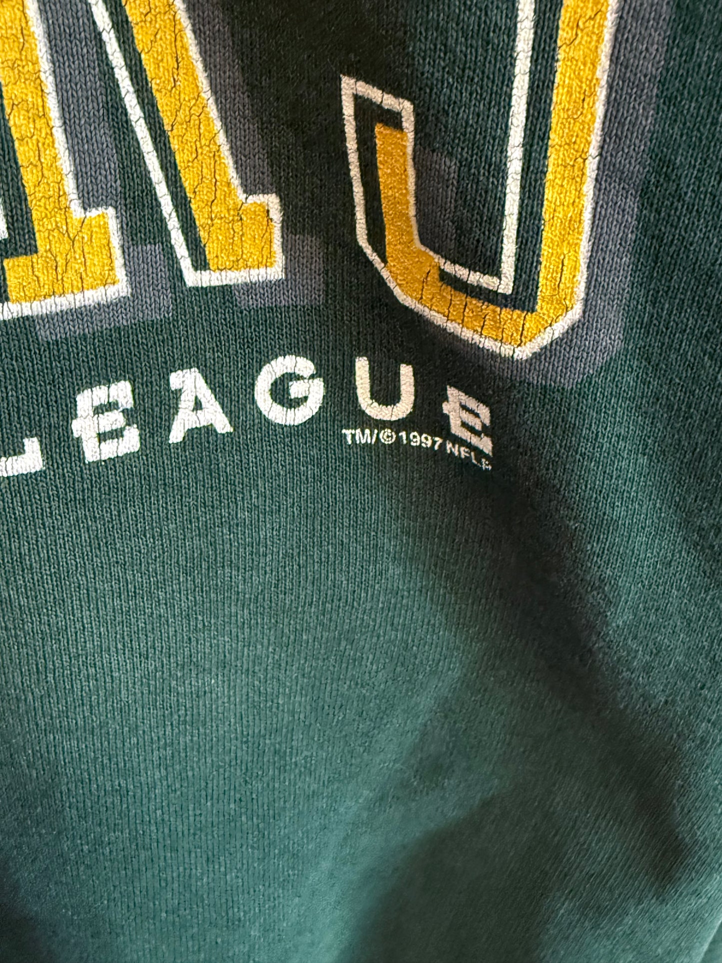 Vintage 1997 Green Bay Packers NFL Logo Sweater Size Large