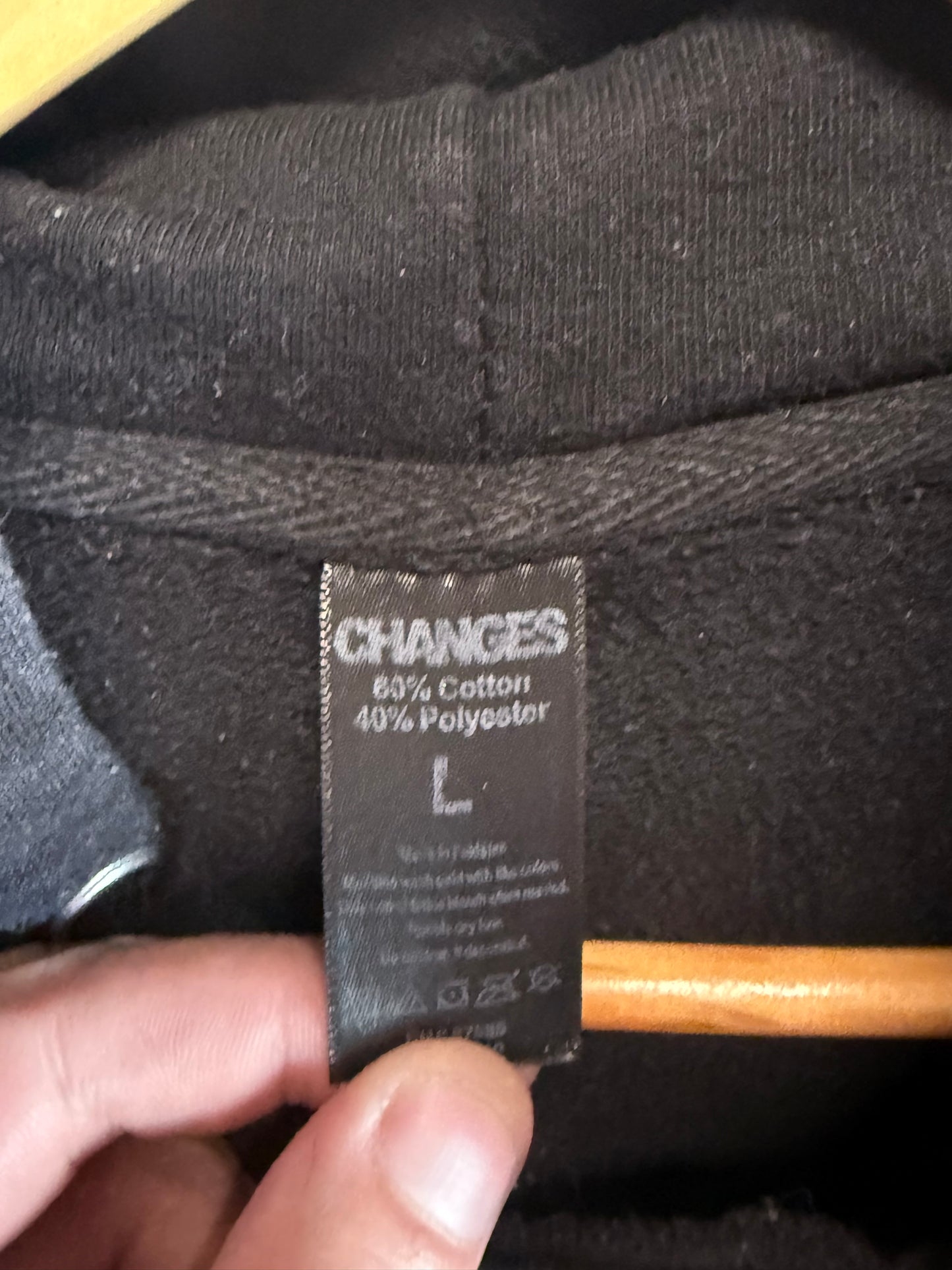 DARE Keep Kids Off Drugs Black Hoodie Size Large