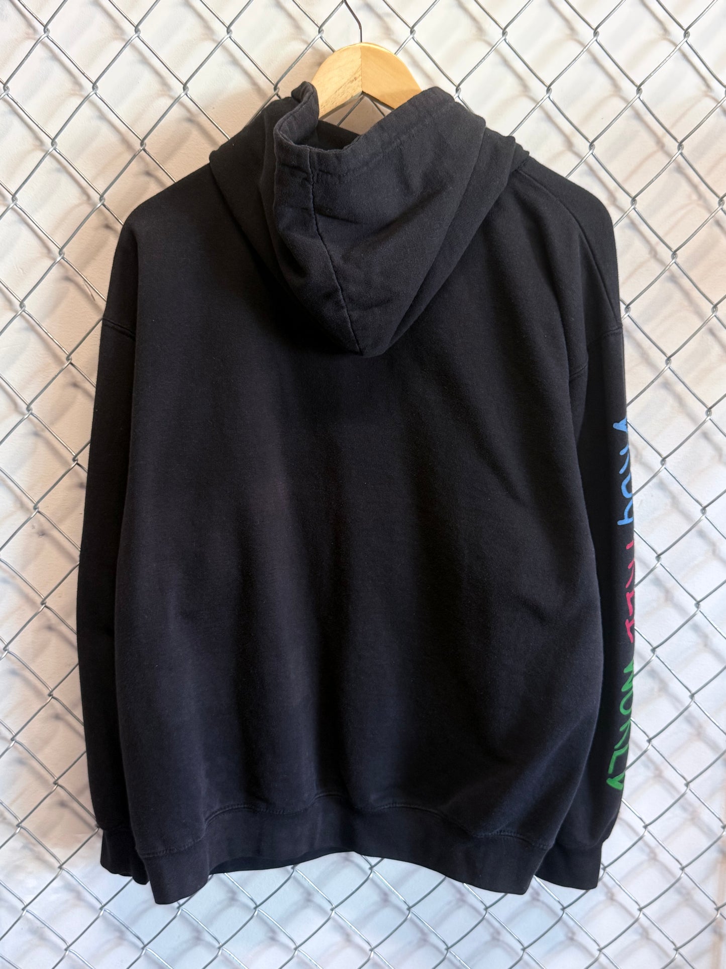 DARE Keep Kids Off Drugs Black Hoodie Size Large