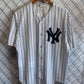 Majestic New York Yankees Pinstripe Baseball Jersey Size Large