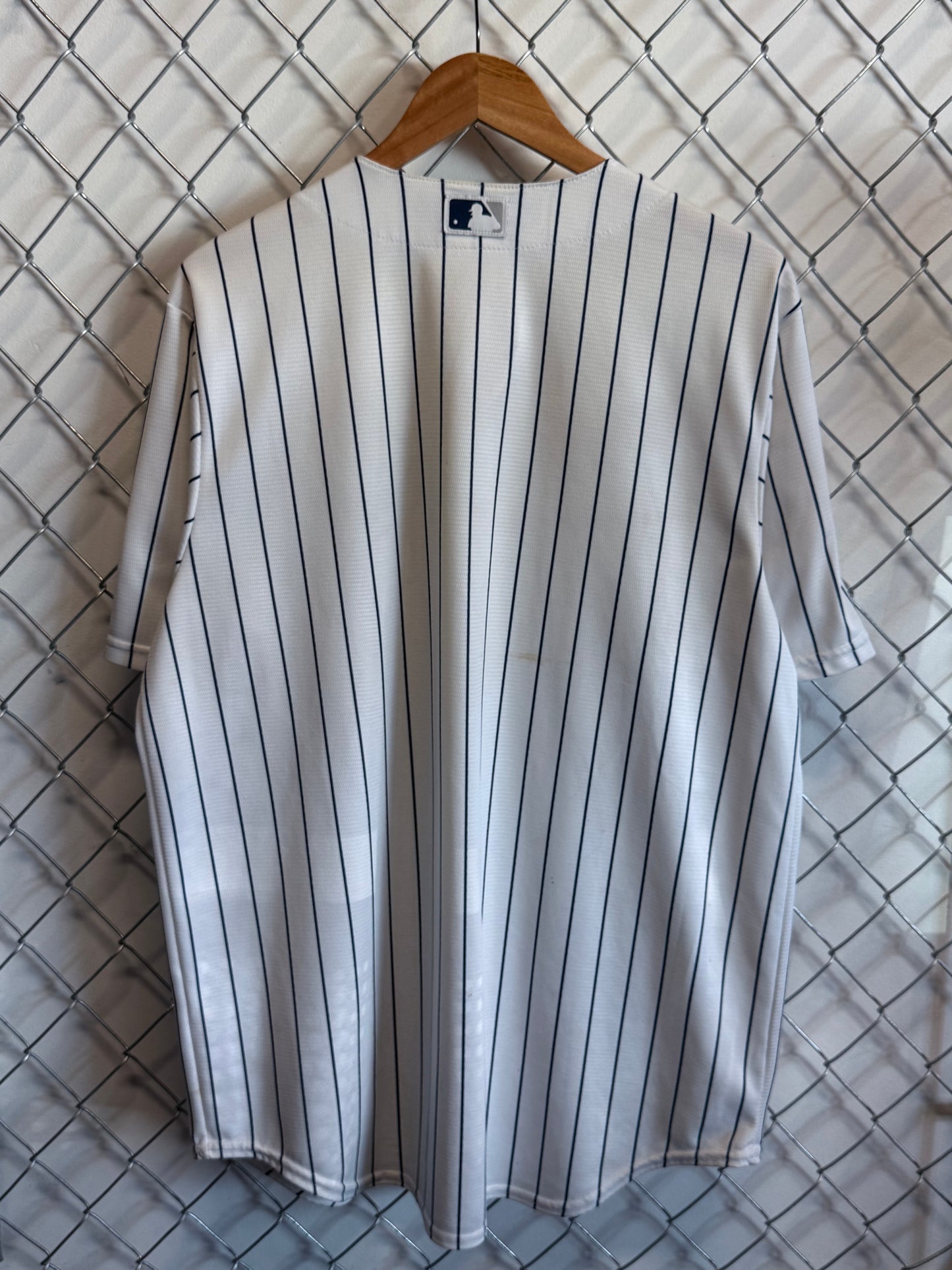 Majestic New York Yankees Pinstripe Baseball Jersey Size Large