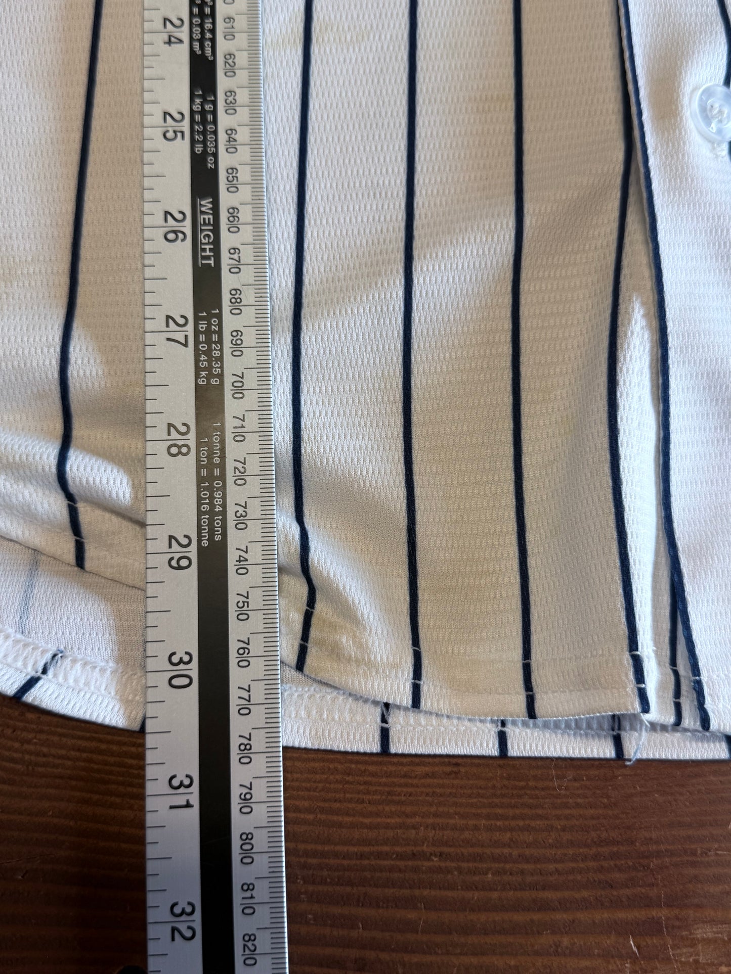 Majestic New York Yankees Pinstripe Baseball Jersey Size Large