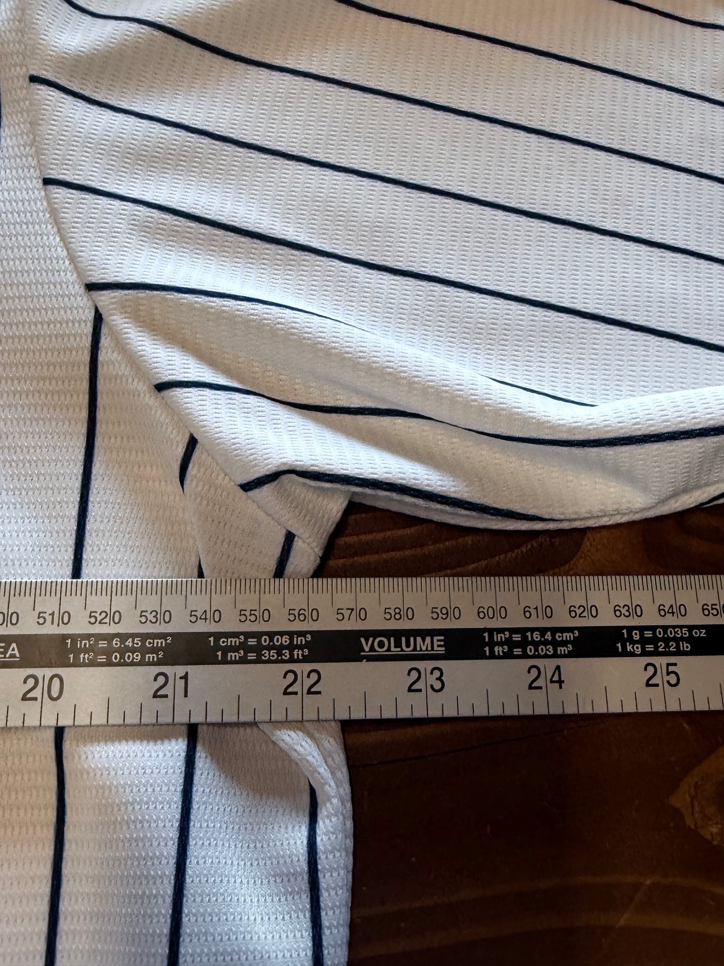Majestic New York Yankees Pinstripe Baseball Jersey Size Large