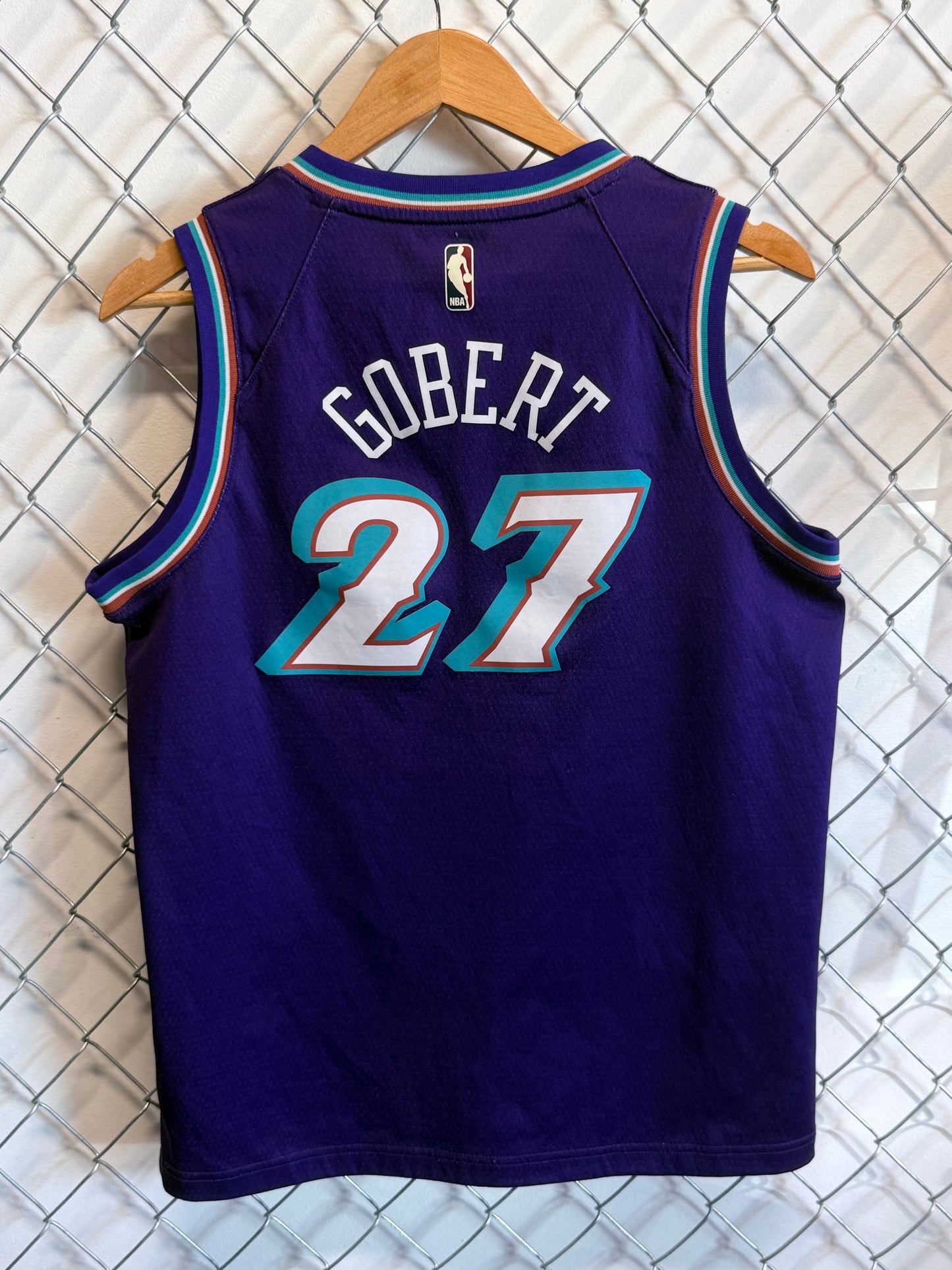 Nike Utah Jazz Rudy Gobert Throwback Jersey Size Large