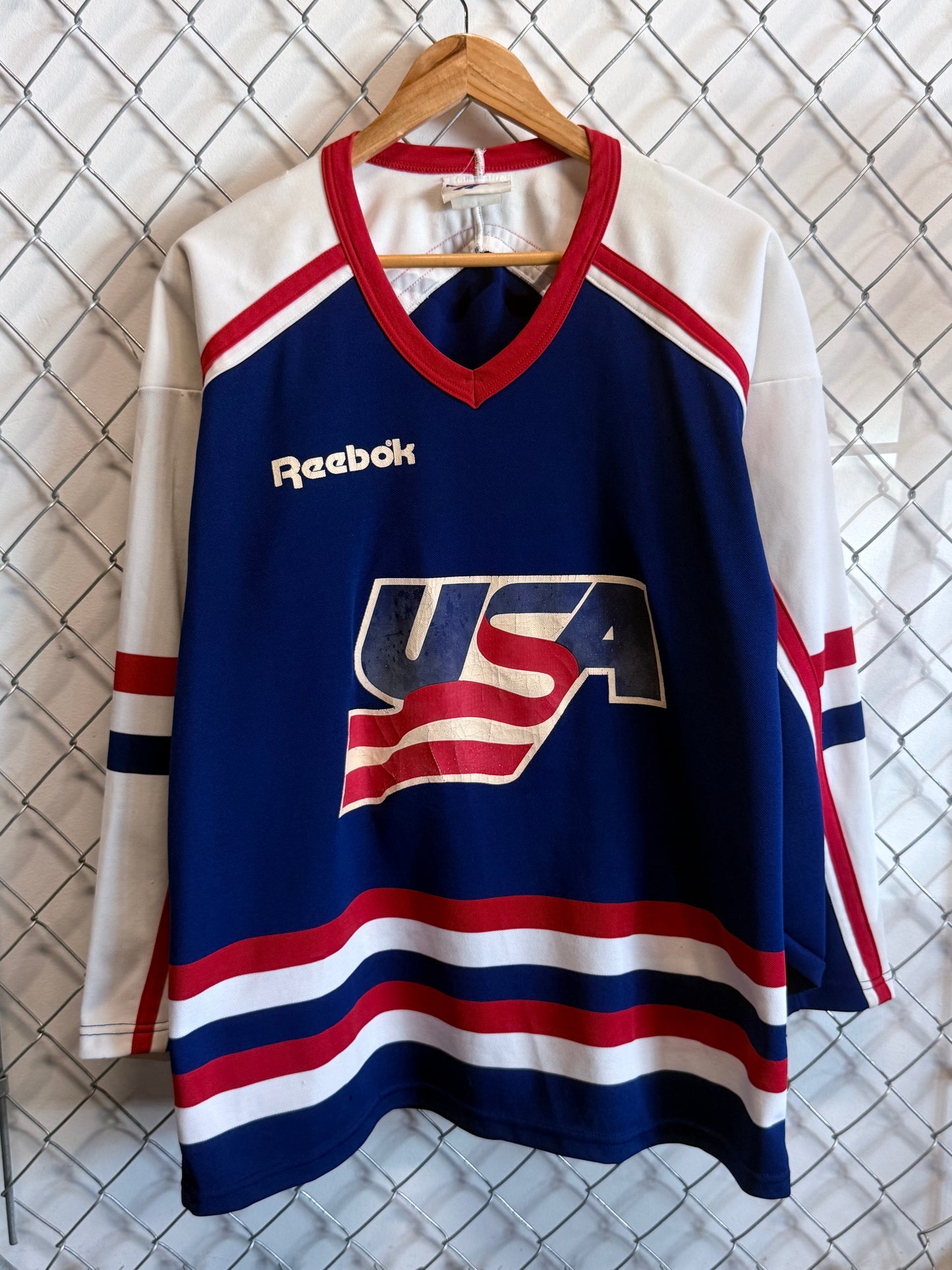 Vintage 1994 Reebok Team USA Olympic Hockey Jersey CCM Size Medium