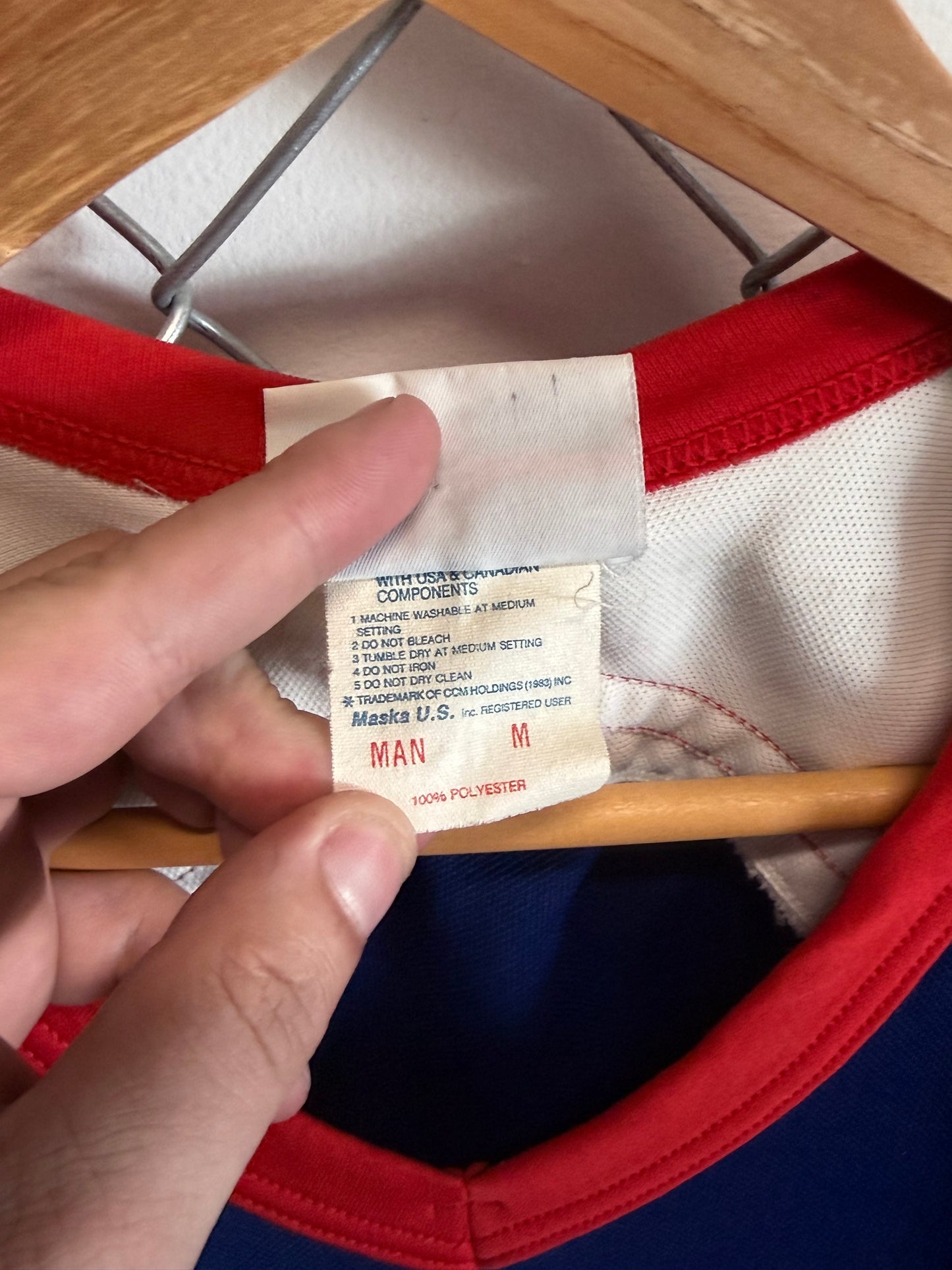 Vintage 1994 Reebok Team USA Olympic Hockey Jersey CCM Size Medium