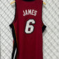 Adidas Miami Heat Lebron James #6 Red Basketball Jersey Size Large