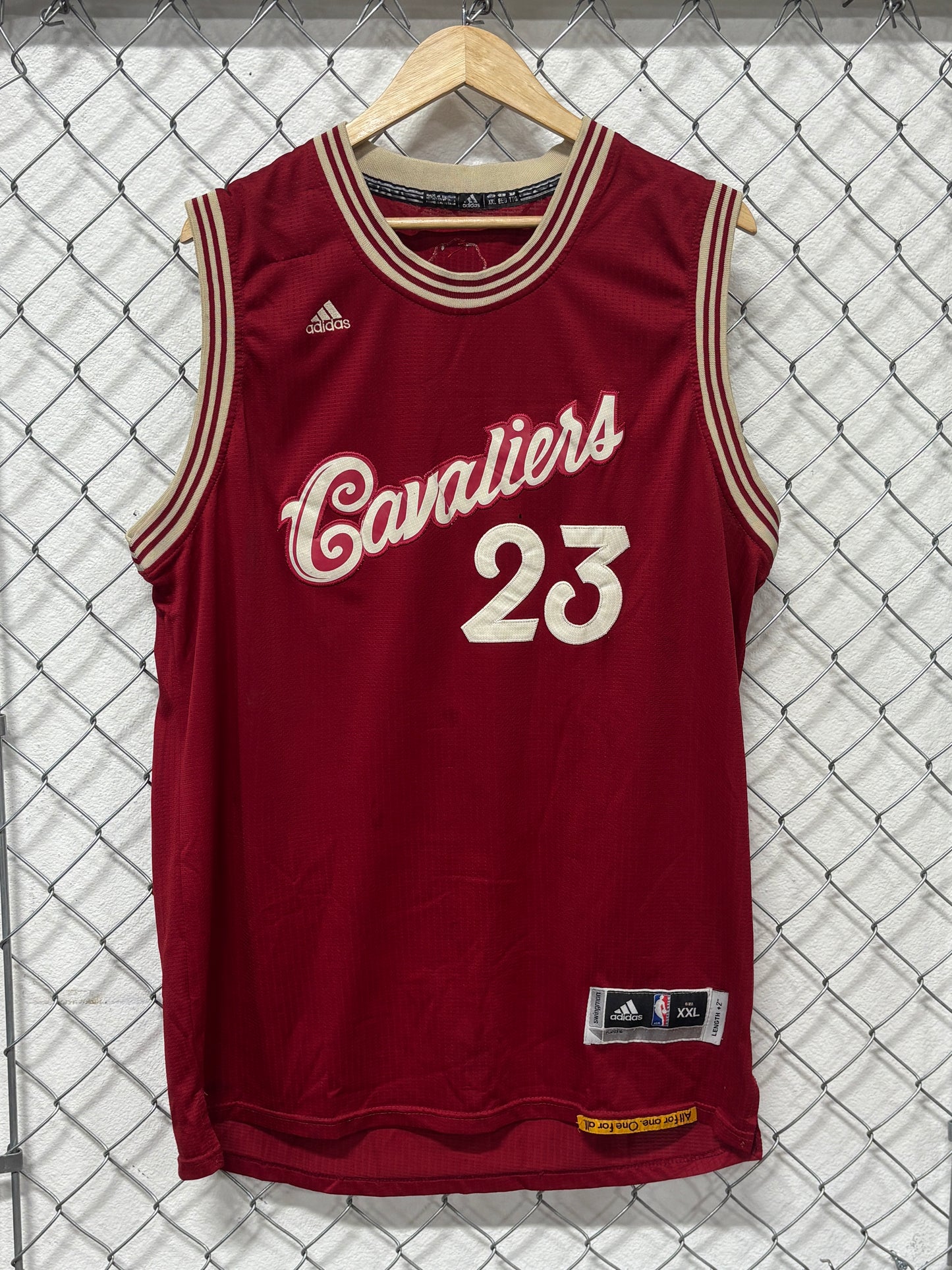 Adidas Lebron James Cleveland Cavaliers Throwback Jersey #23 Size XXL