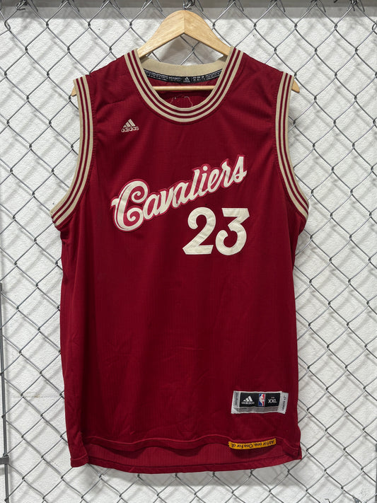 Adidas Lebron James Cleveland Cavaliers Throwback Jersey #23 Size XXL