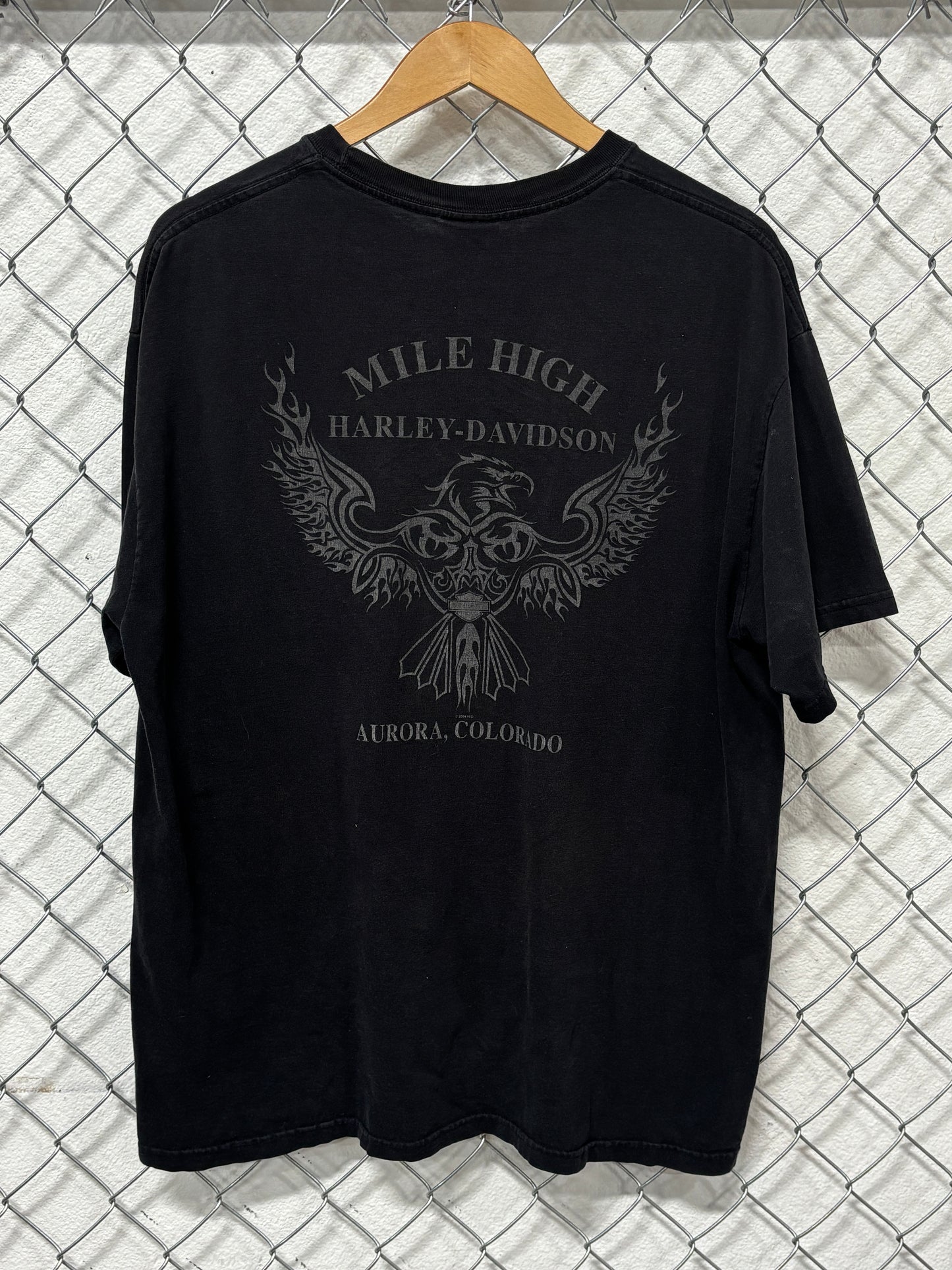 Y2K Harley Davidson Unleash the Power Biker Graphic Tee Size XL