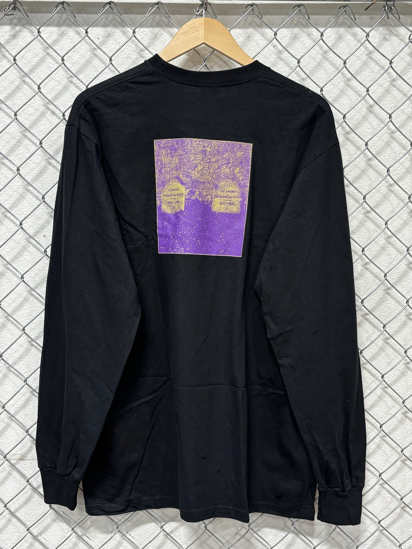 Supreme SS19 Van Gogh Black Long Sleeve Shirt NWOT Size Large