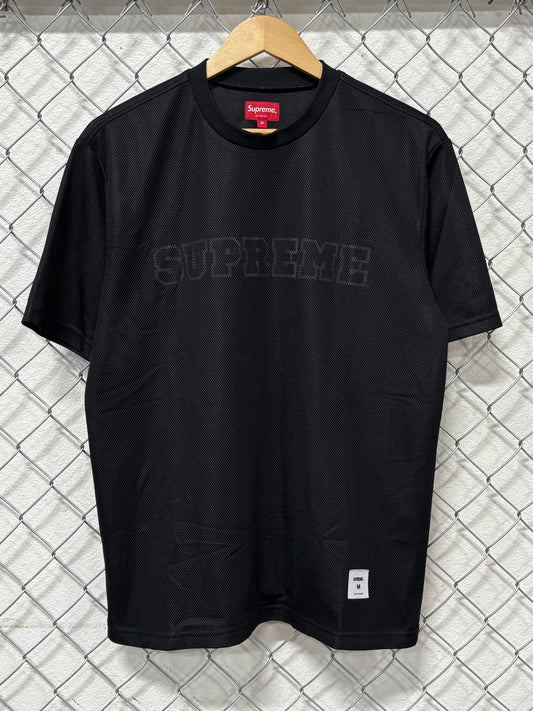 Supreme SS20 Dazzle Mesh Net Top Black Shirt Size Medium NWOT