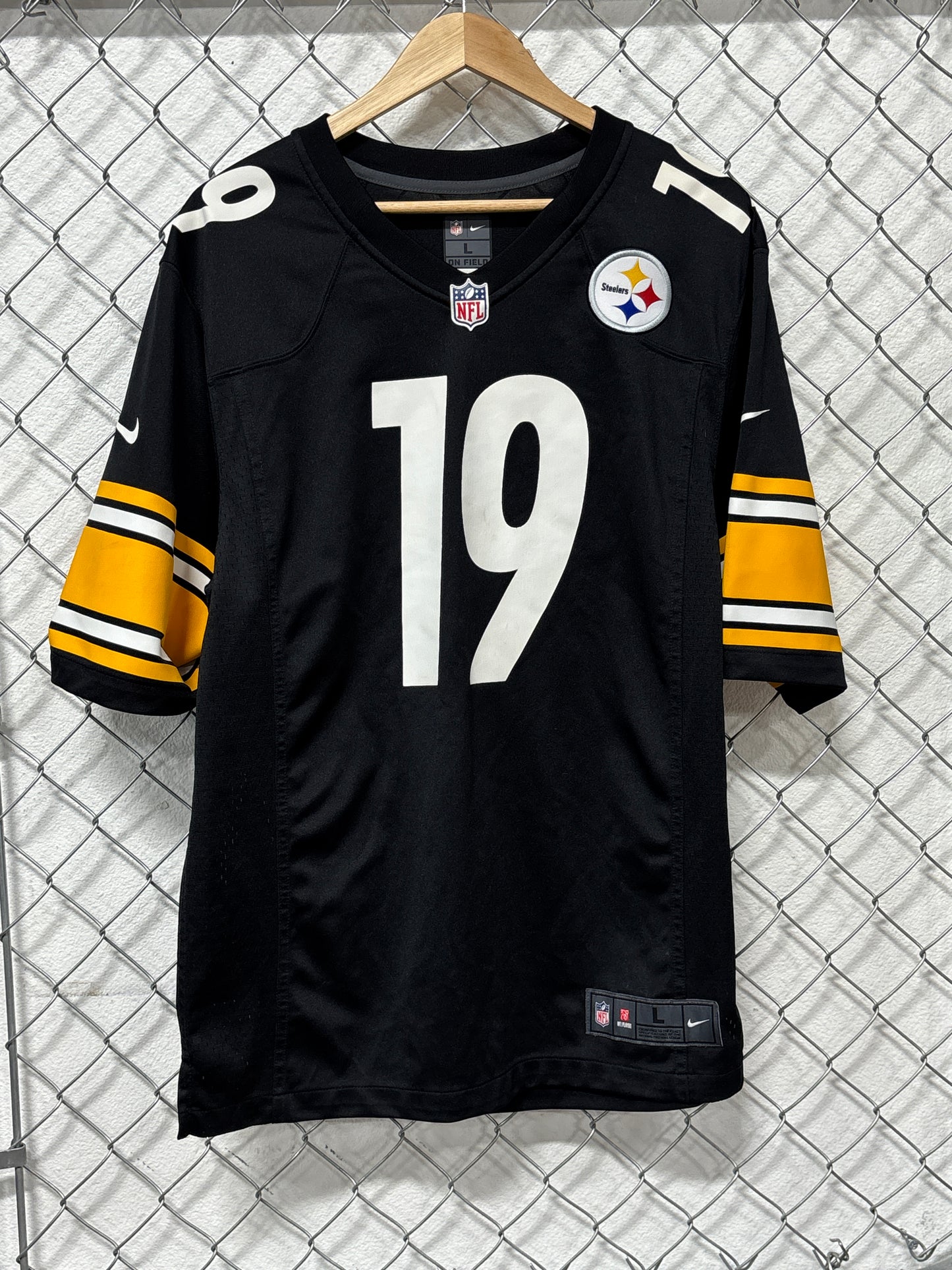 Nike On Field Pittsburgh Steelers Smith-Schuster Jersey Size Large