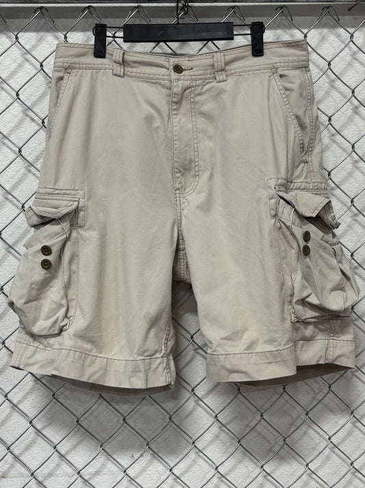 Vintage Polo Ralph Lauren Tan Cargo Shorts Size 32