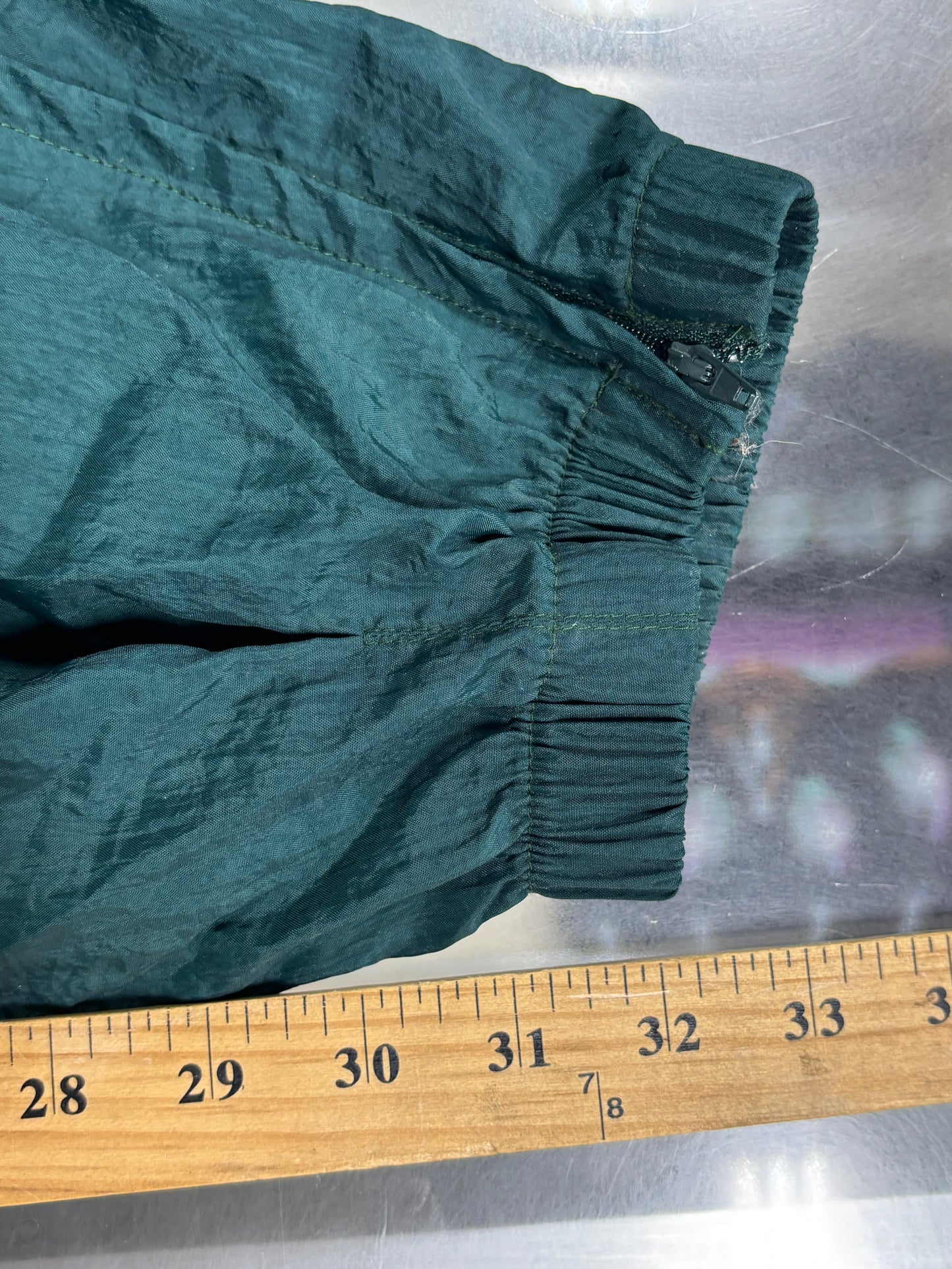 Vintage 90's Nike Green Swoosh Logo Track Pants Size XL
