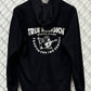 True Religion Brand Black Zip Up Hoodie Size Large