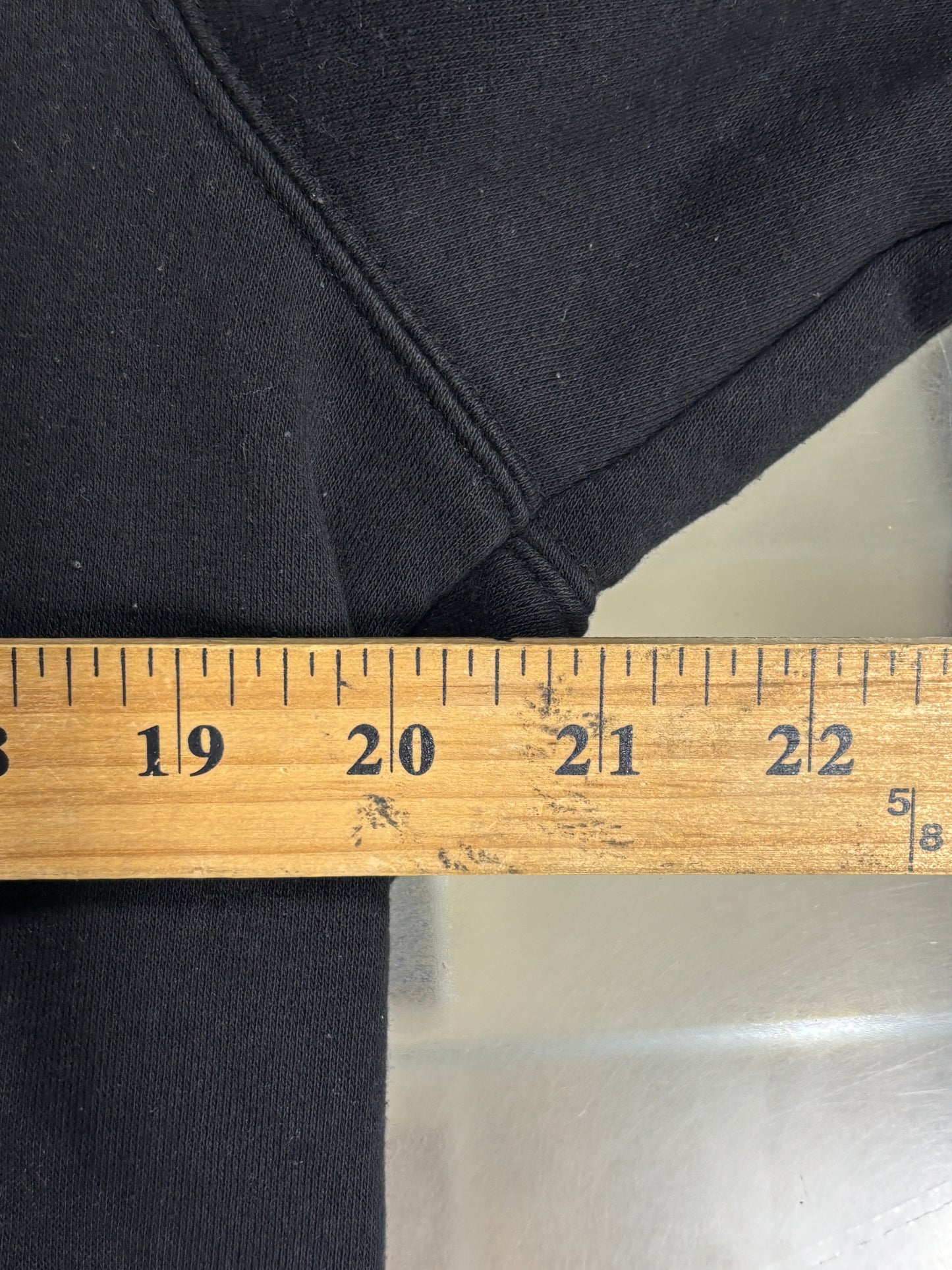 True Religion Brand Black Zip Up Hoodie Size Large