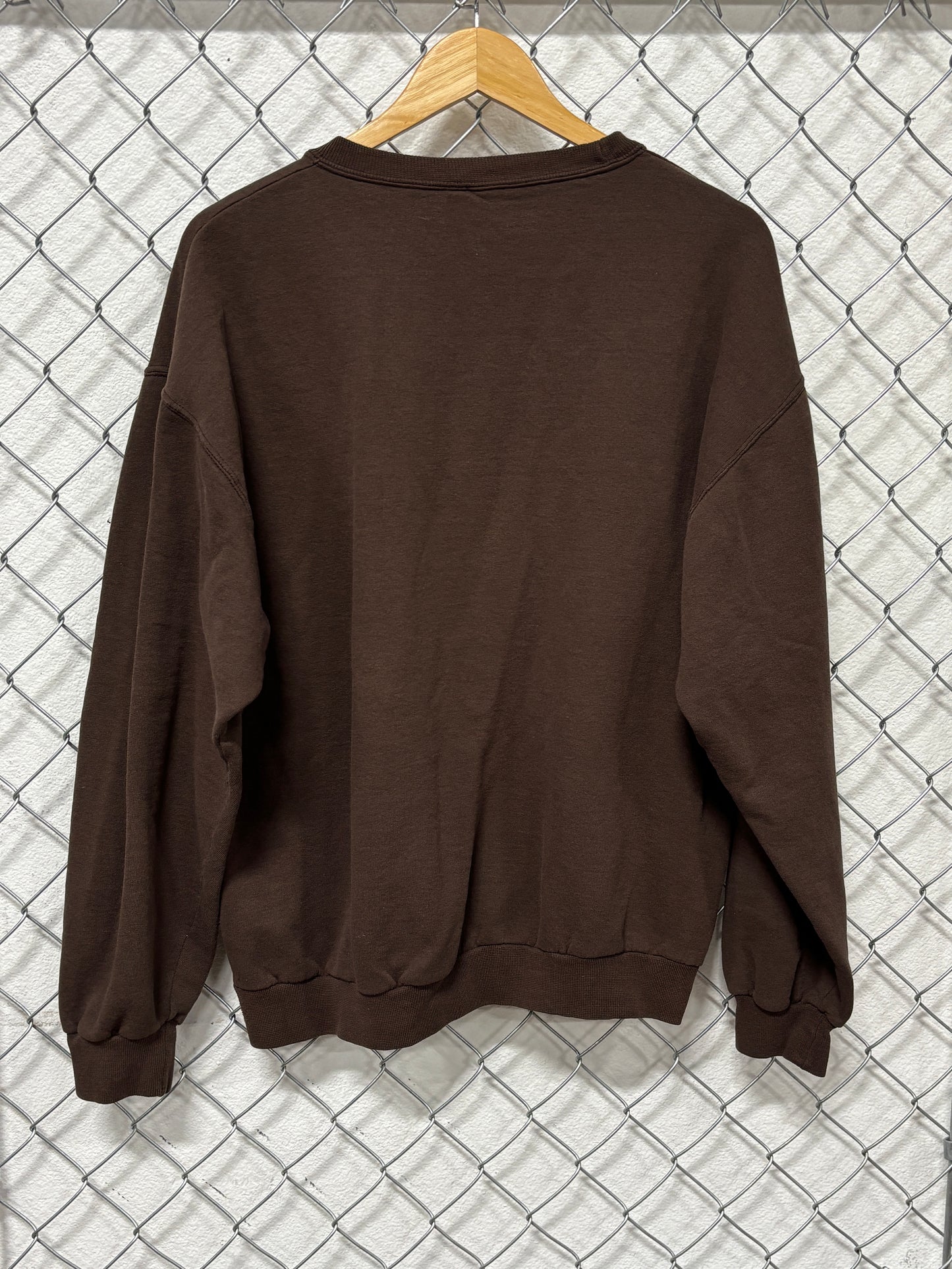 Y2K Orange County Choppers Brown Biker Sweater Size Large
