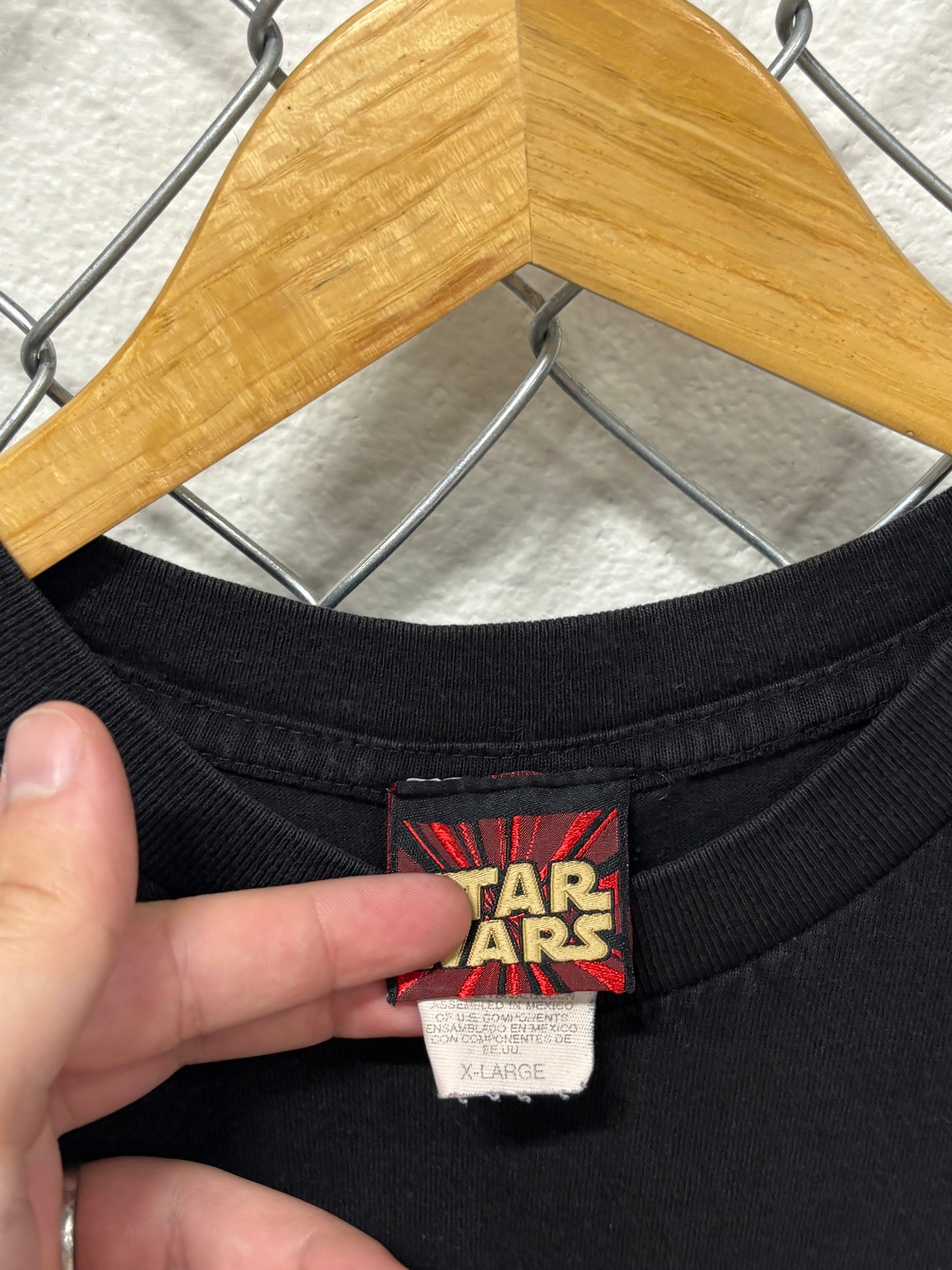 Vintage Y2K Star Wars Phantom Menace Graphic Tee Size Medium