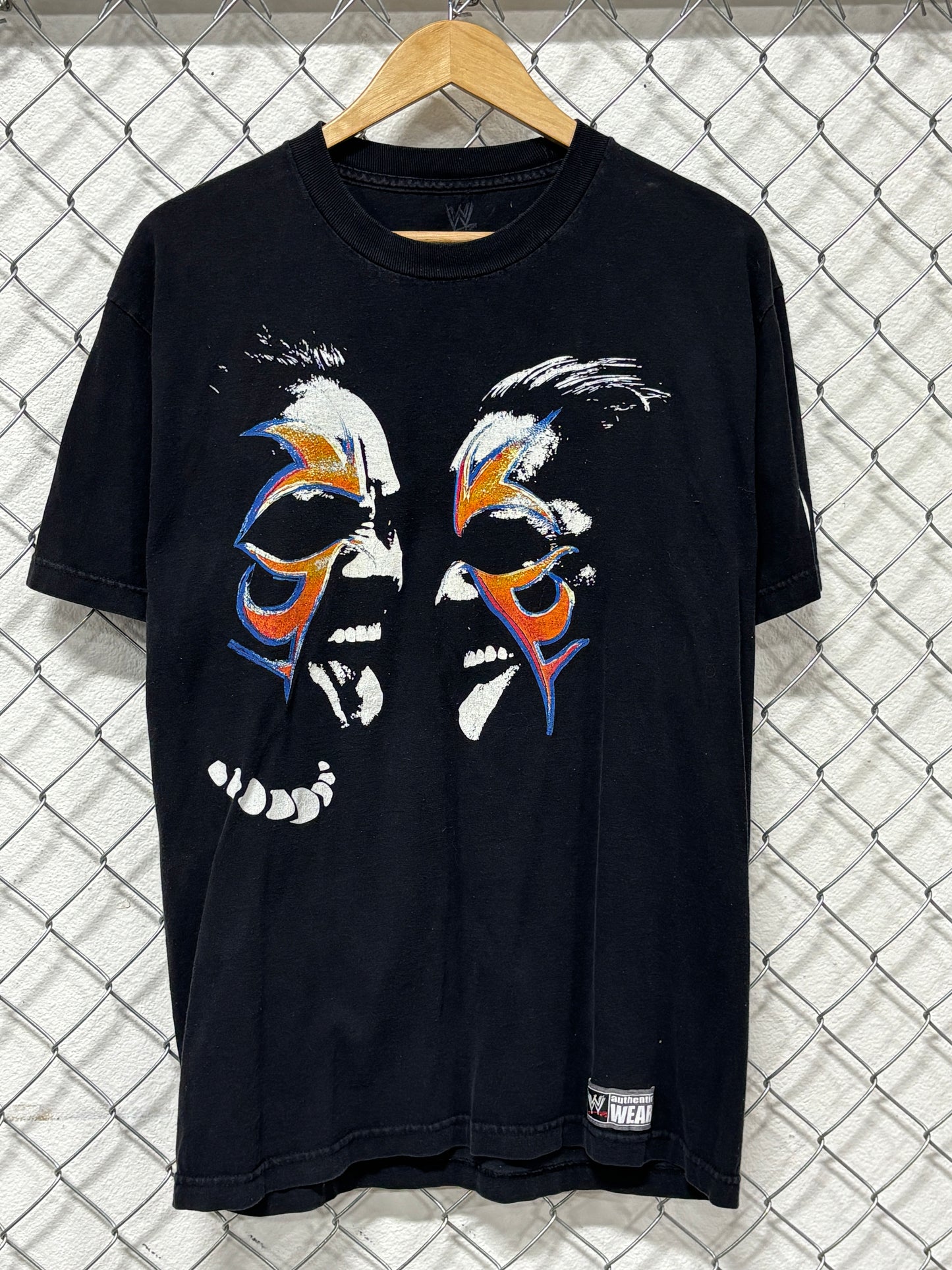 WWE The Uso's Wrestling Mask Graphic Tee Size Large