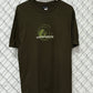 Y2K Volcom Slightly Removed Olive Green Skate Tee Size Large